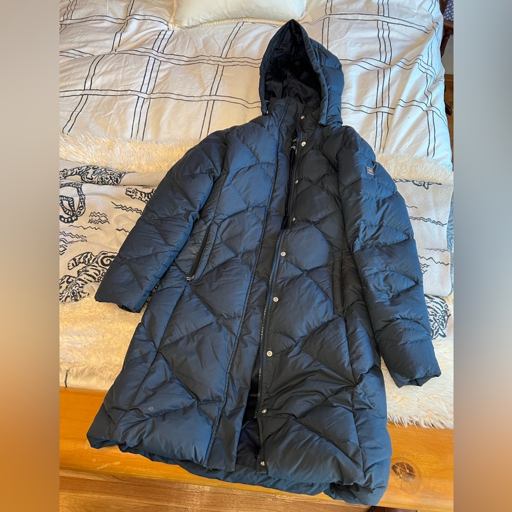 The North Face down long puffer coat jacket